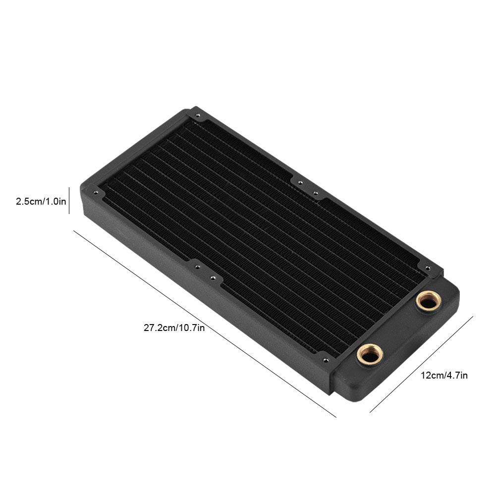 360mm Radiatore in Rame Dissipatore di Calore Scambiatore di Calore a Liquido Raffreddamento ad Acqua per Computer meccanismo di Raffreddamento Efficiente ad Alte (240 mm)