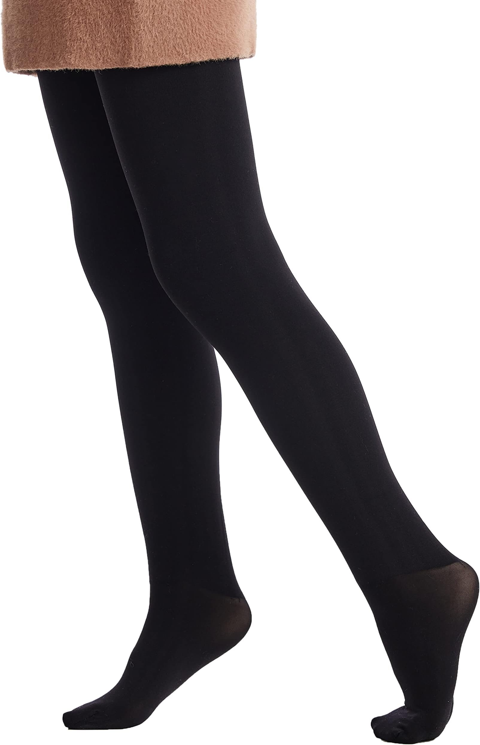 FrolaGirls' 300 Denier Opaque Warm Fleece Lined Tights - Thermal Winter Tights