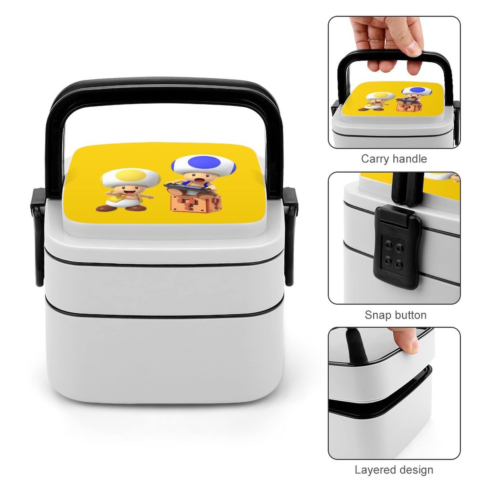 Amazon | スーパーマリオ 弁当箱 ランチボックス 二段 抗菌 お弁当箱