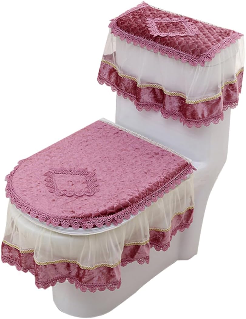 Alipis 3Piece Toilet Seat Cover Pads Toilet Seat Cushion