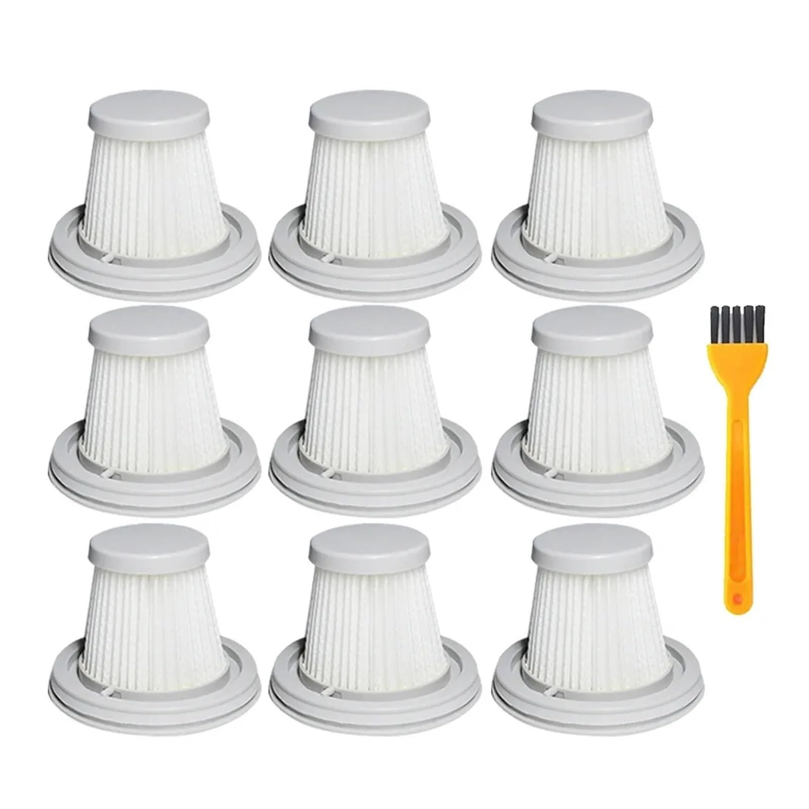 Kicici Hepa Filter And Cover Compatible With Xiaomi Mijia Handy Vacuum Cleaner SSXCQ01XY H13 Spare Parts Home Car Mini Wireless Replacement Parts(9 Filter)