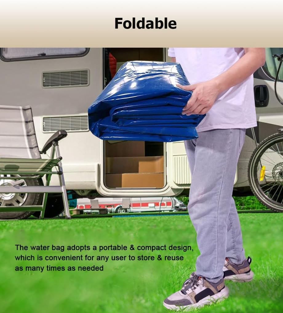 75-5000 L Large Capacity Water Storage Bladder, Foldable Portable Water Container Tank Bag for RV Truck Camping Emergency(Blue,1x0.7x0.35m/240L/63gal)