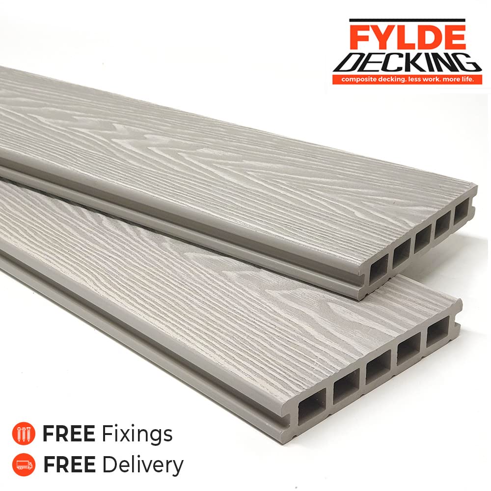 Buy Fylde Decking Sample 3.6m Composite WPC Decking Boards Deep