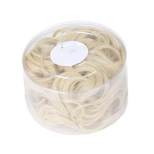 Miniatura 9 de Peluca corta y rizada para mujer, con moño de moño, extensiones de moño rizado y desordenado