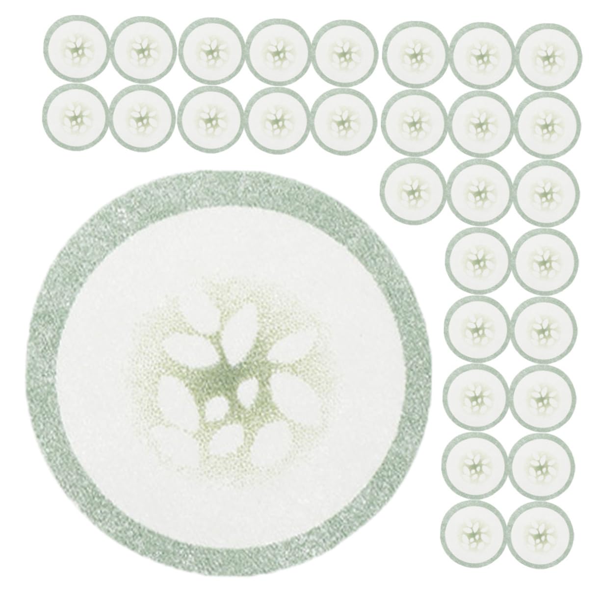 FOYTOKI 200pcs Cucumber Eye Pads Reusable under Eye Gel Pads for Women for Puffiness