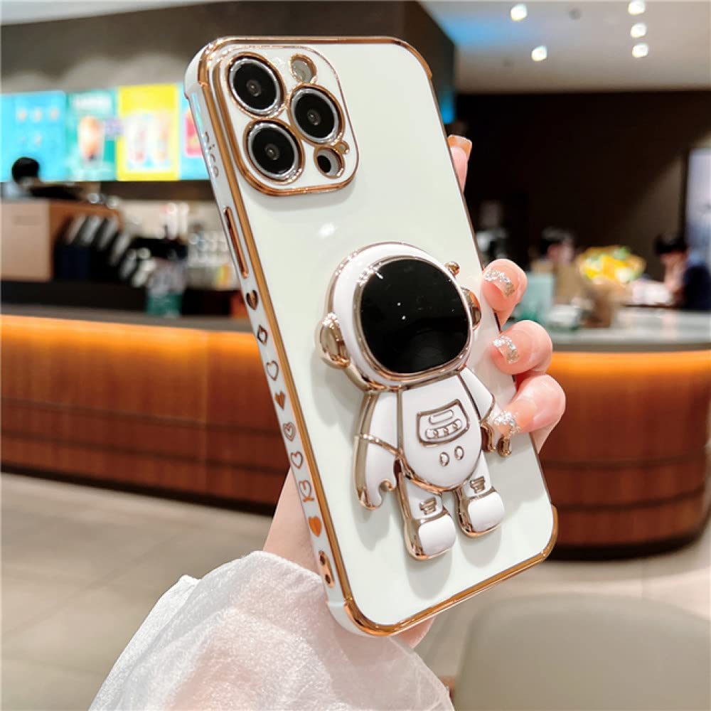 Coque iPhone 8 antichoc blanche protégeant contre les chutes avec support astronaute - 8