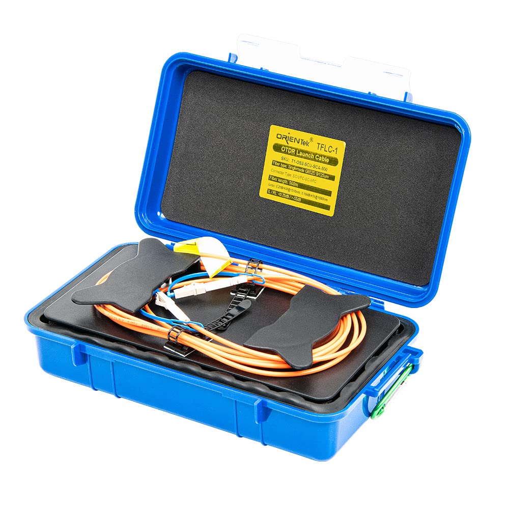 ORIENTEK TFLC-1 OTDR Launch Cable Box SM Singlemode 1310/1550nm SC-UPC/LC-UPC 1KM OTDR Dead Zone Eliminator Patch Cord
