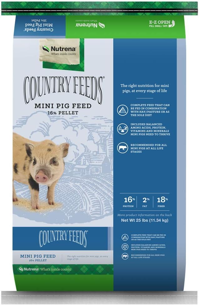 Nutrena Country Feeds Mini Pig Feed 25 Pounds 16 Protein