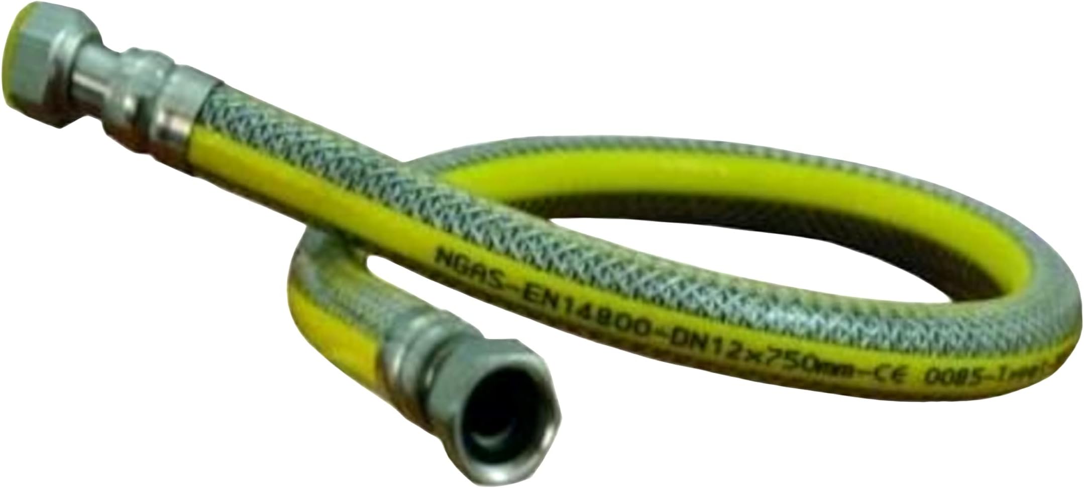 75cm Gas Connection Pipe DN12 G1/2" Inch BSP Female Thread Hose Fittings