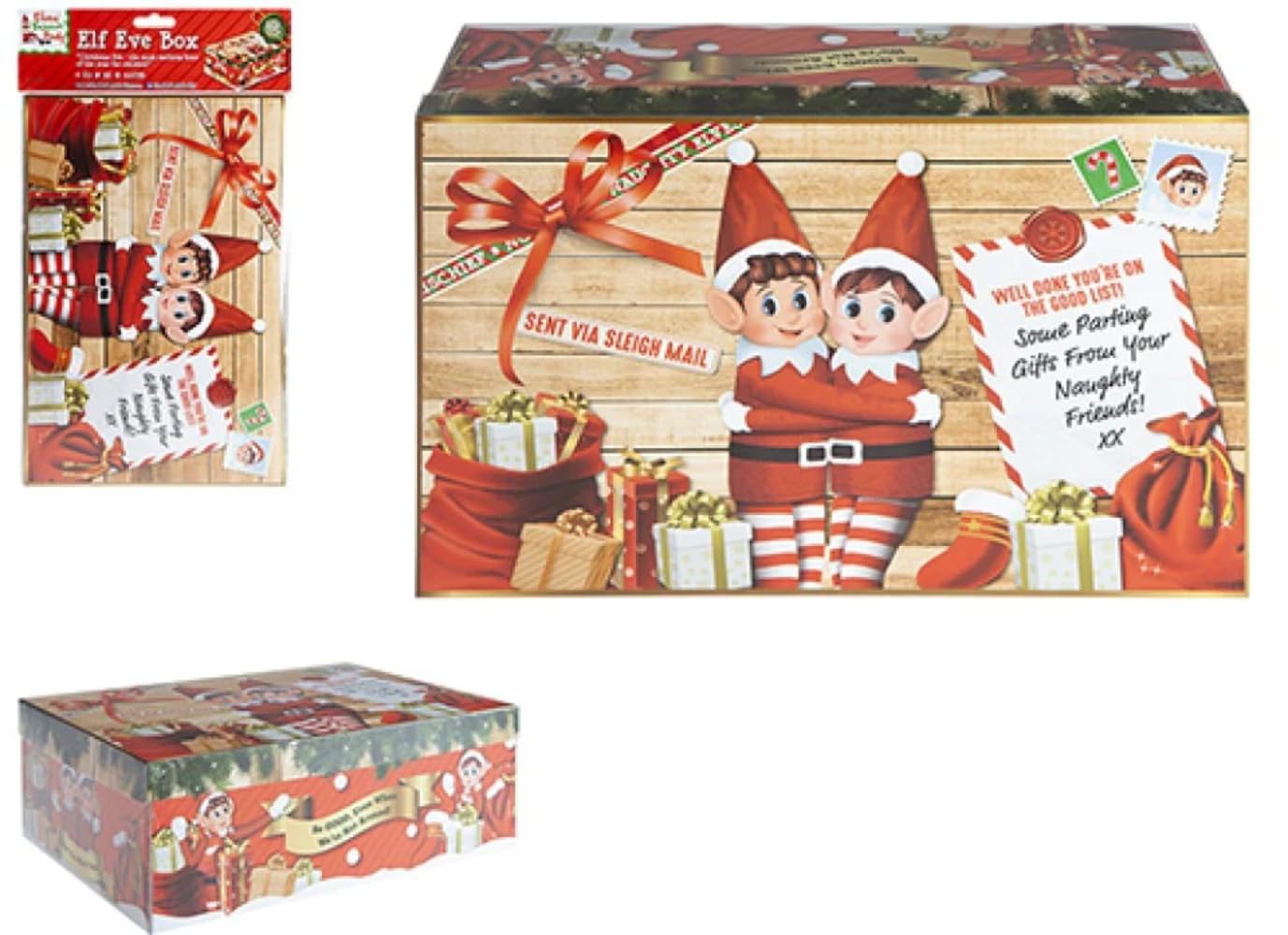 Elves Behavin' Badly Multicolor Elves Behavin Badly Elf Christmas Eve Gift Box