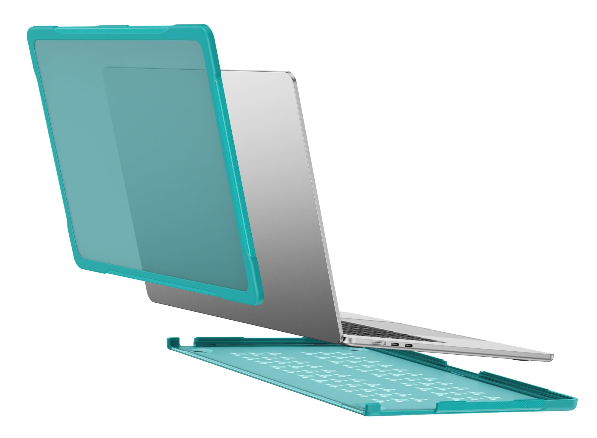 Custodia protettiva per tablet PC compatibile con MacBook Air 15 pollici Custodia 2023 2024 Release M3 A3114 M2 A2941, custodia protettiva rigida a doppio strato in TPU compatibile con MacBook Air 15"