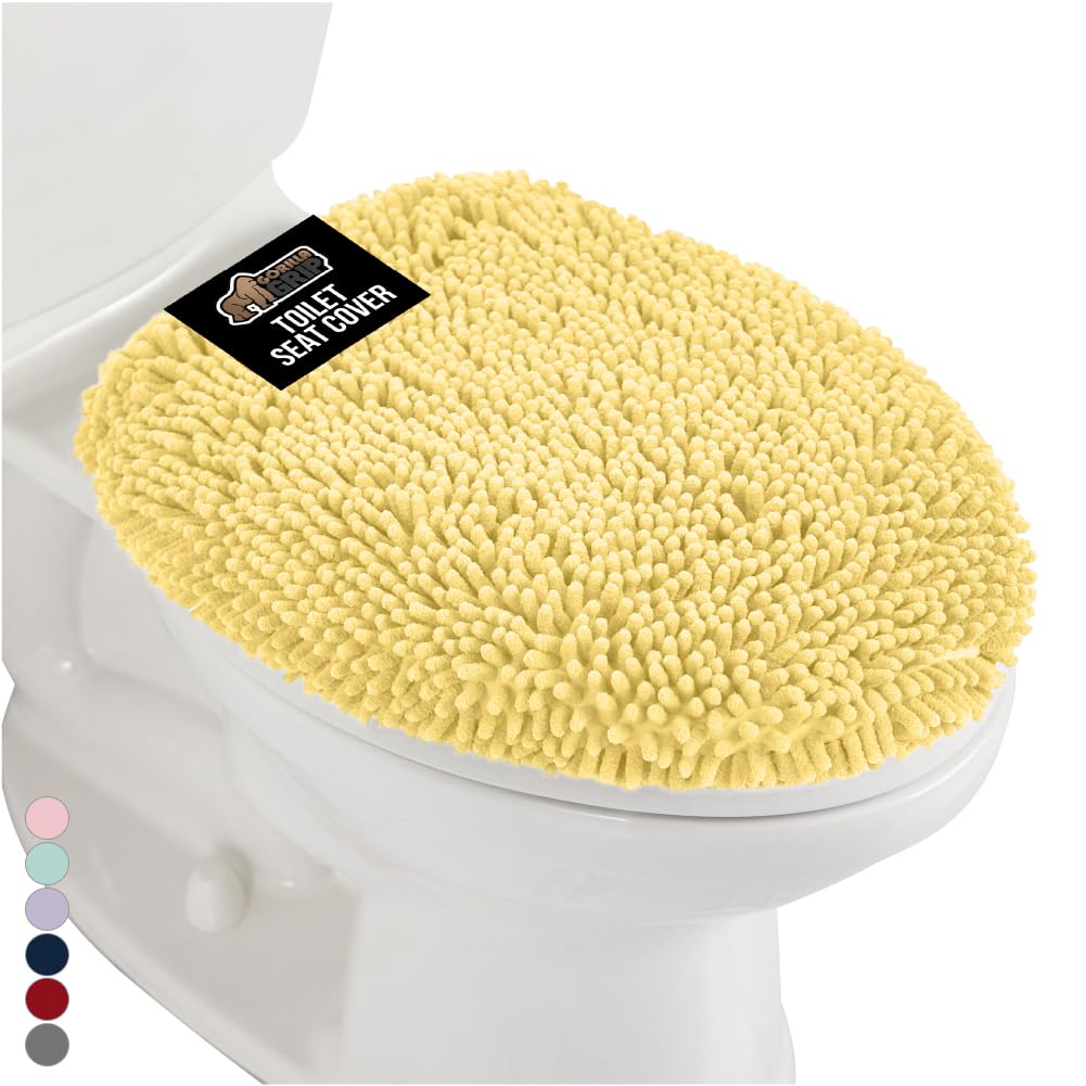 Soft Fabric Toilet Lid Cover - Machine Washable, Fits Most Toilet Seats - Kids & Adults - View #5