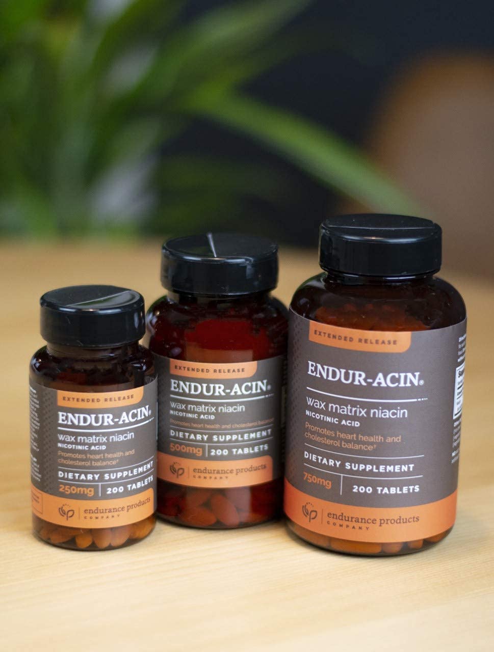 ENDURACIN Niacin Vitamin B3 500mg Extended Release & LowFlush, 200