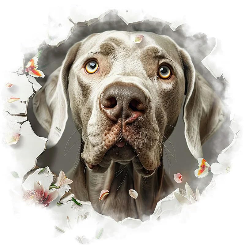 Autocollants toilettes chiens en vinyle pour mur et porte maison