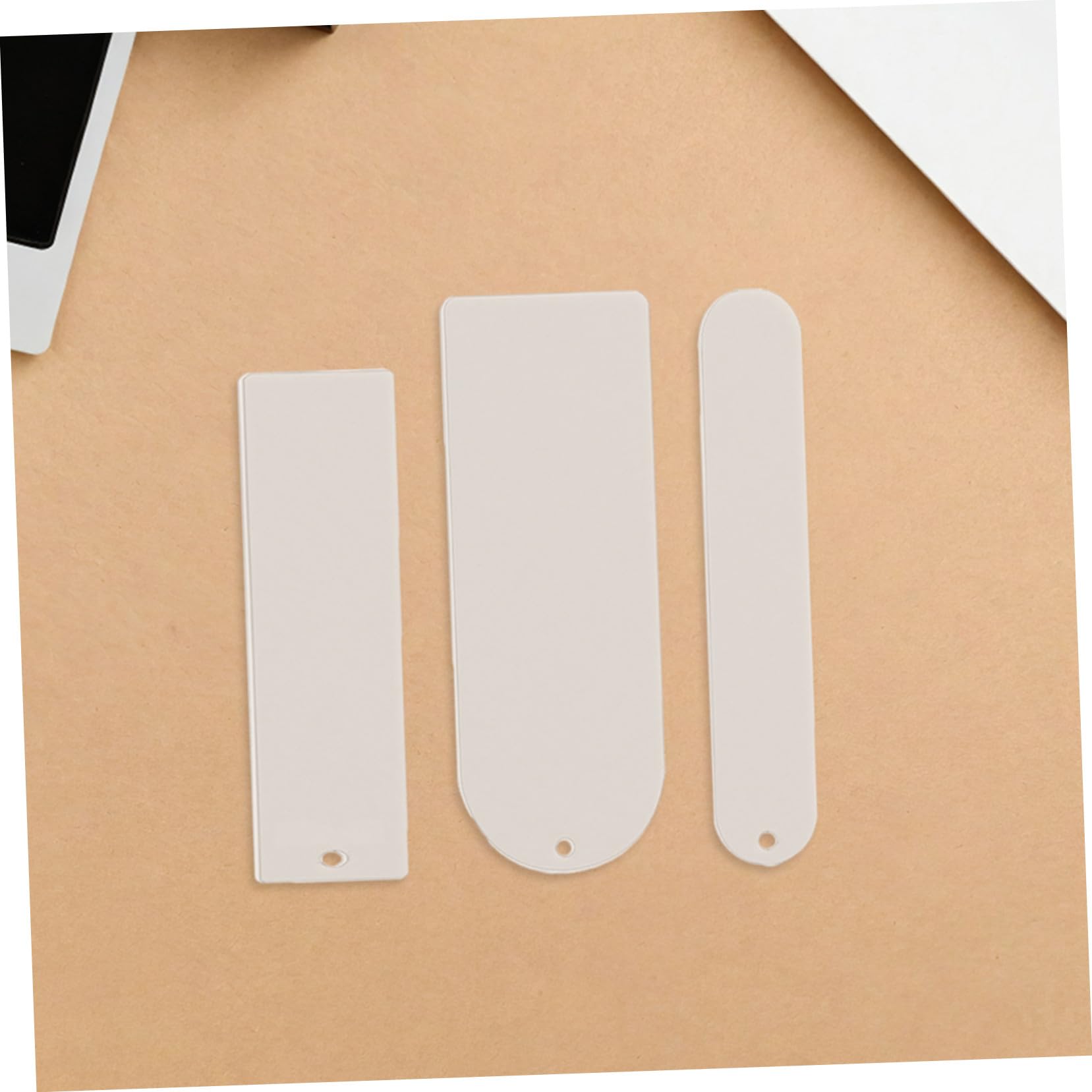 jojofuny Marcapáginas Acrílicos Transparentes Kit DIY y Redondo con Borlas Suministros para Manualidades y Bricolaje para Maestras y Decoración de Libros