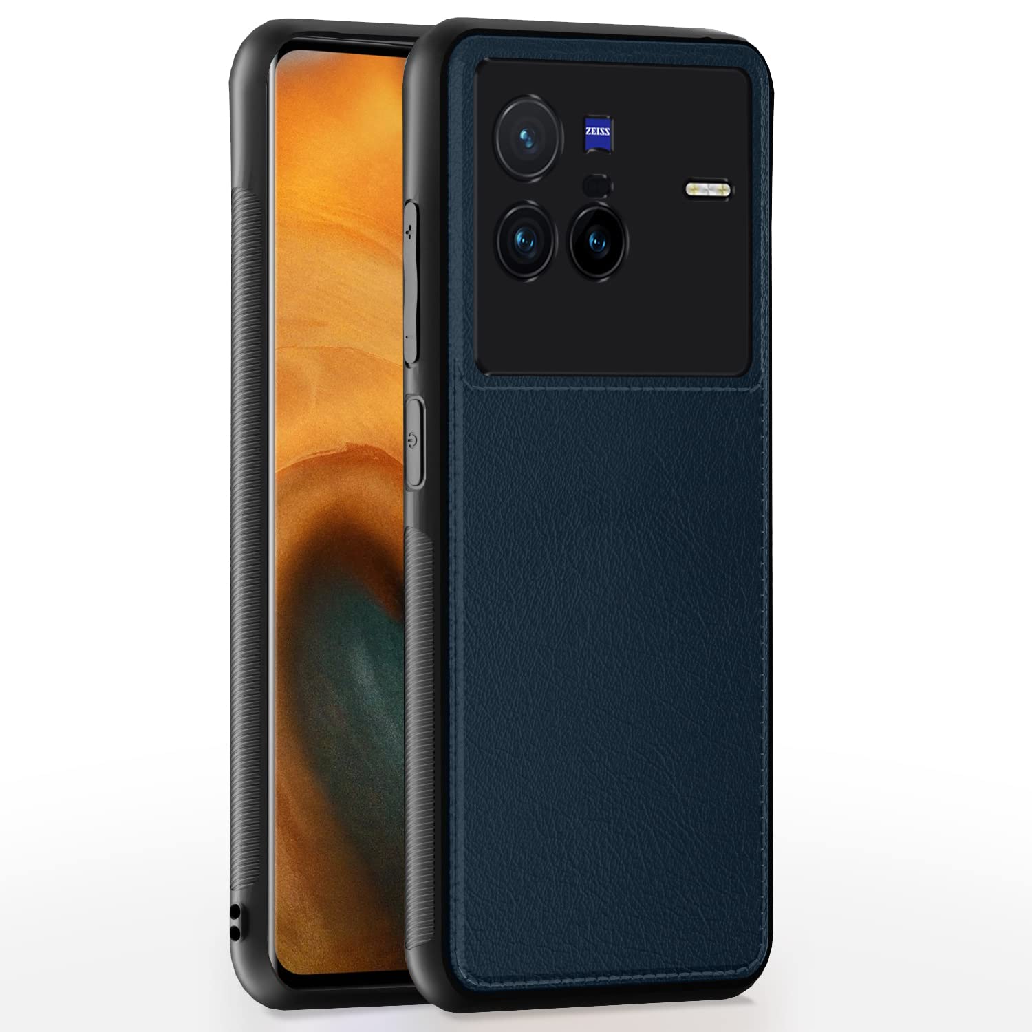 Pikkme Vivo X80 Back Cover | Flexible Pu Leather | Full Camera Protection | Raised Edges | Super Soft-Touch | Bumper Case for Vivo X80 (Blue) (B0C1ZFTHF7) Amazon Price History, Amazon Price Tracker