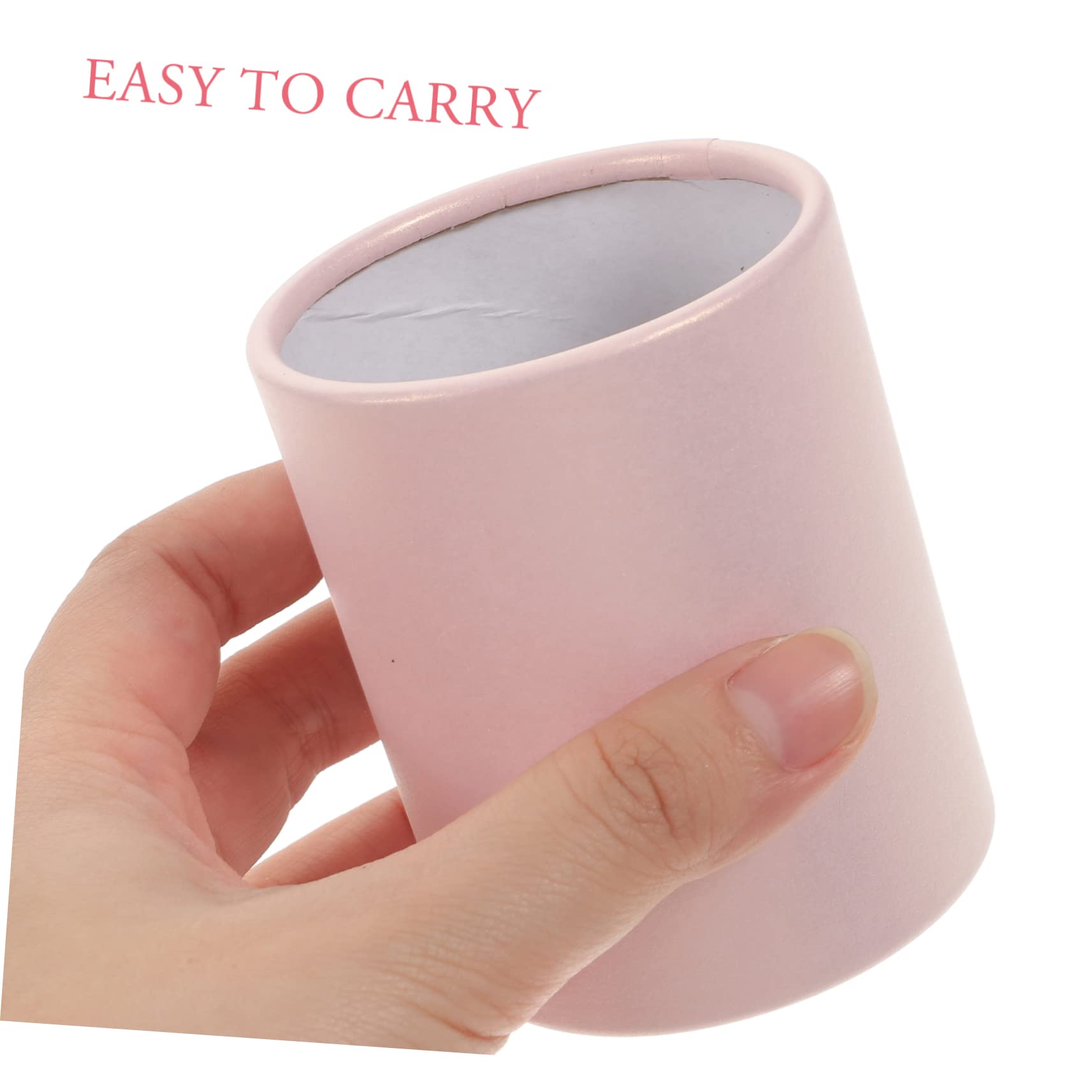 Garneck Flower Shop Essential 4pcs Round Bouquet Paper Boxes Tiny Round Flower Box for Arrangement Cardboard Cylinder