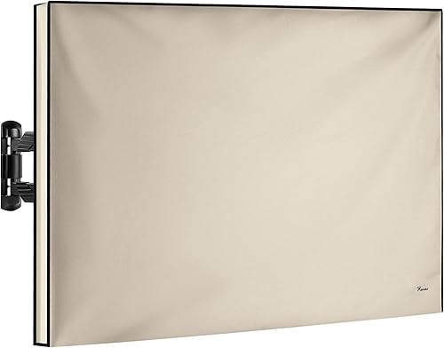 Garnetics Funda de TV para exteriores de 24 pulgadas, impermeable, resistente a la intemperie con protectores de pantalla de escudo inteligente,