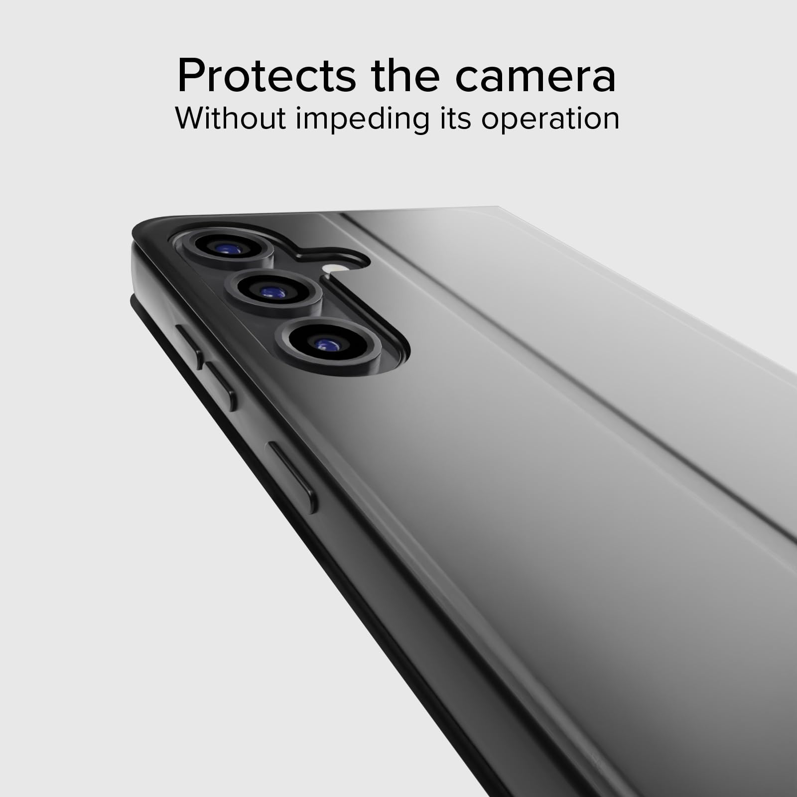 SBS Gładkie etui z klapką do Samsung Galaxy S25 - Powierzchnia Soft Touch, kieszeń na karty, wbudowana podstawka, magnetyczne zamknięcie, łatwy dostęp do przycisków, czarny