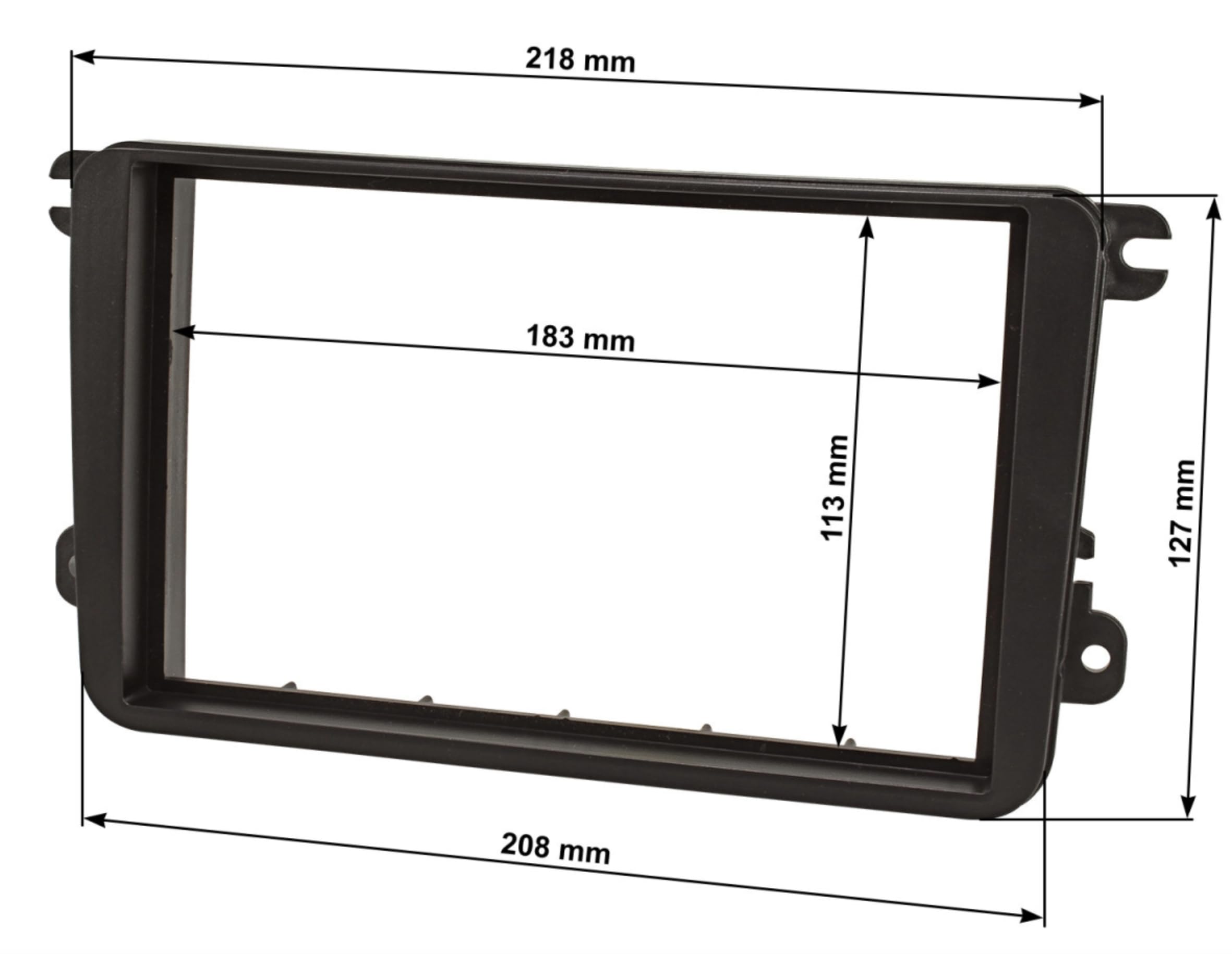 Sound Way Kit Montaggio Adattatore Autoradio, Mascherina 2 DIN Compatibile con VW Volkswagen, Seat, Skoda