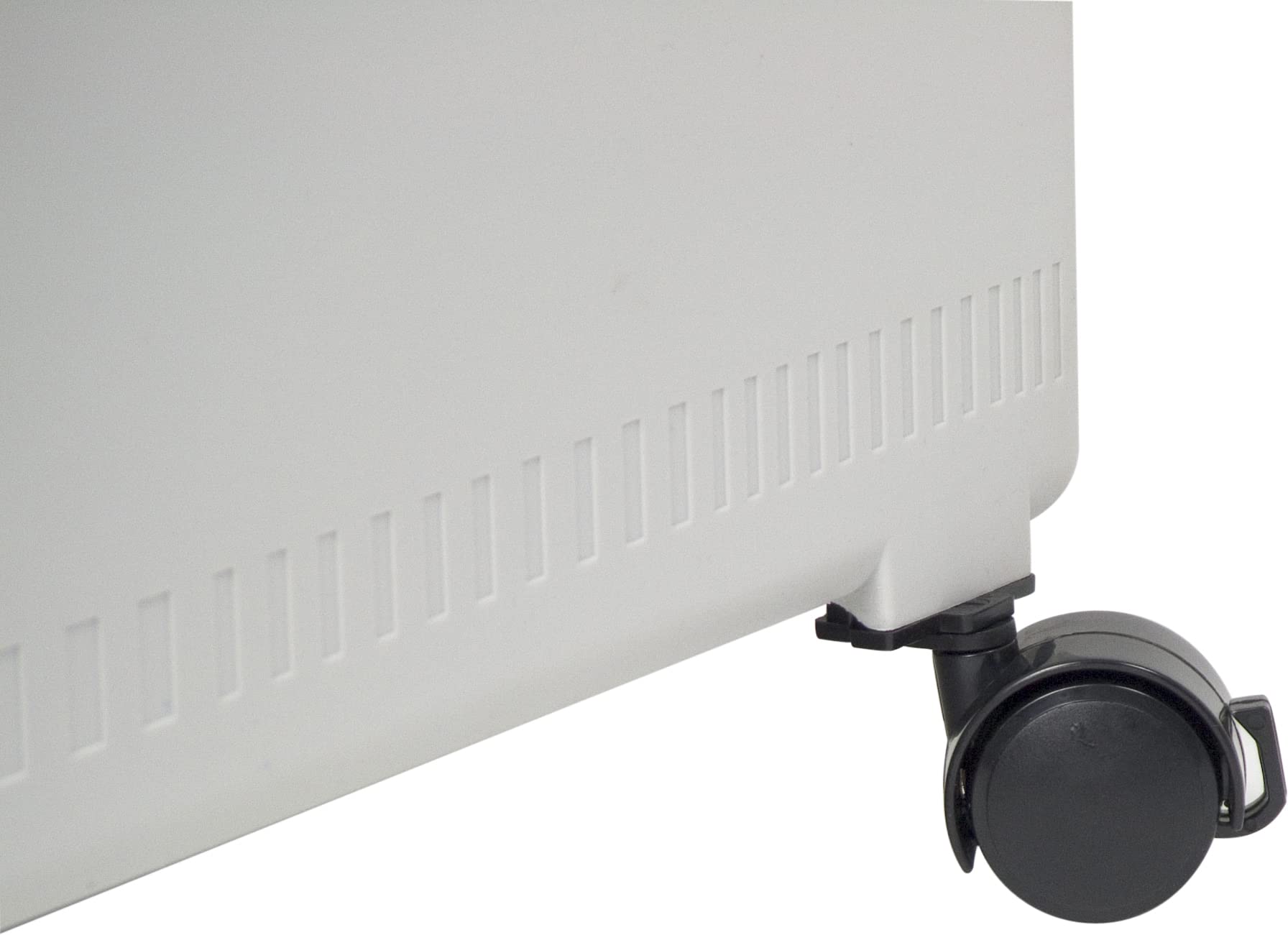 Storex Raccoglitore a un cassetto in plastica – Organizer per documenti con serratura con ruote, per casa e ufficio, grigio, 1 confezione (61266A01C)