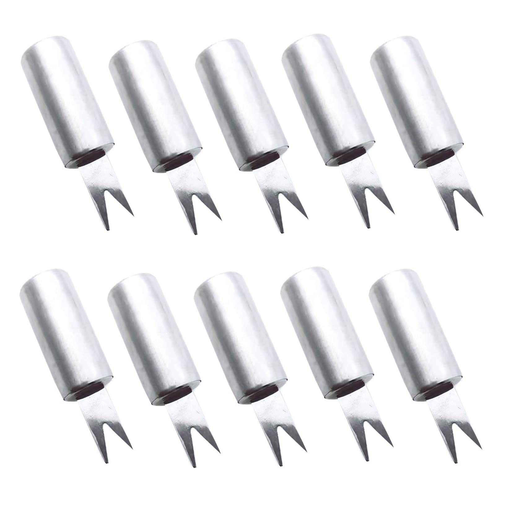 10PCS Corn Holders Steel Corn on The Cob Skewers for BBQ Sweetcorn Fruit Holders Home Cooking Fork