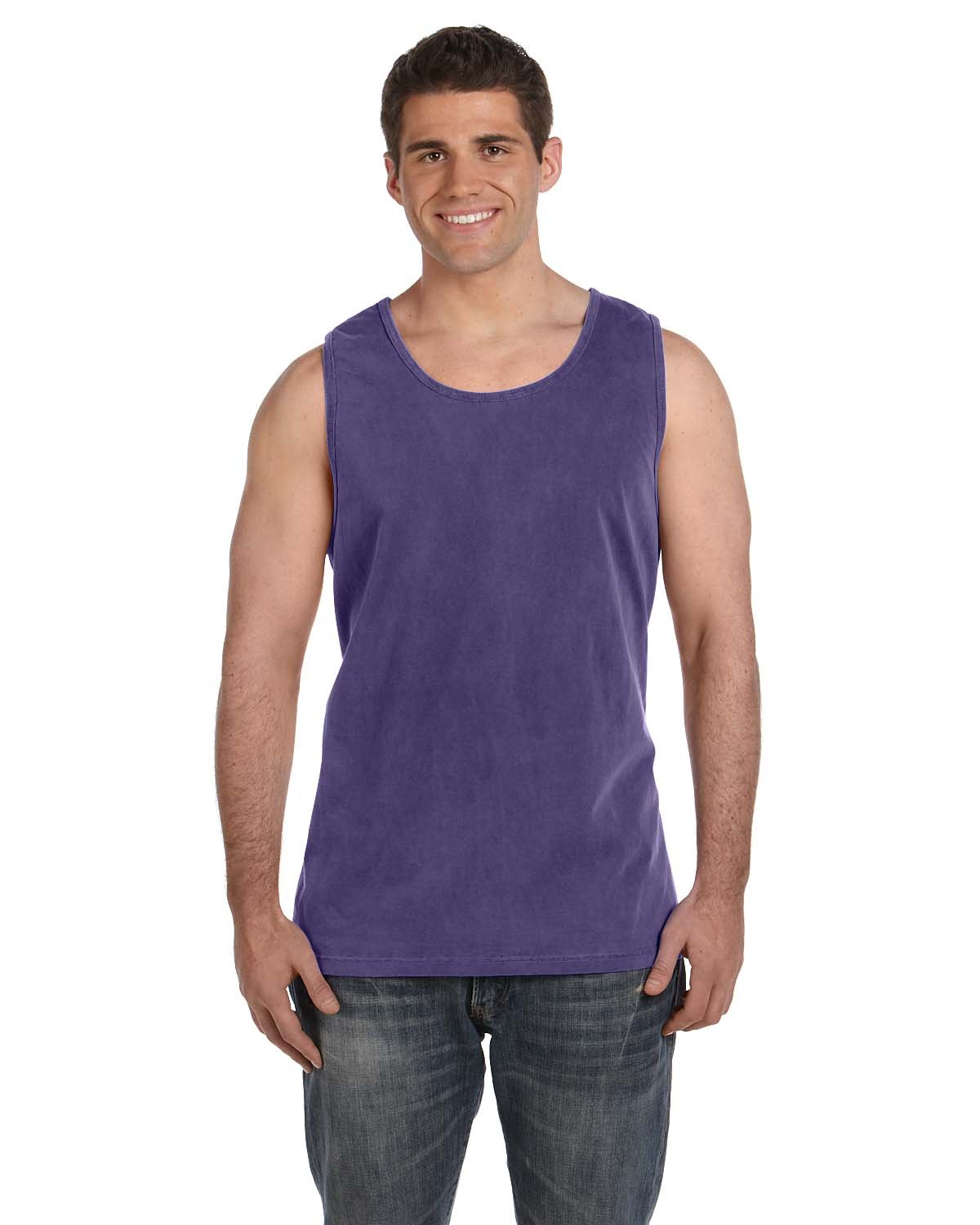 Comfort Colors C9360 Ringspun Garment Dyed Tank. - Grape - L