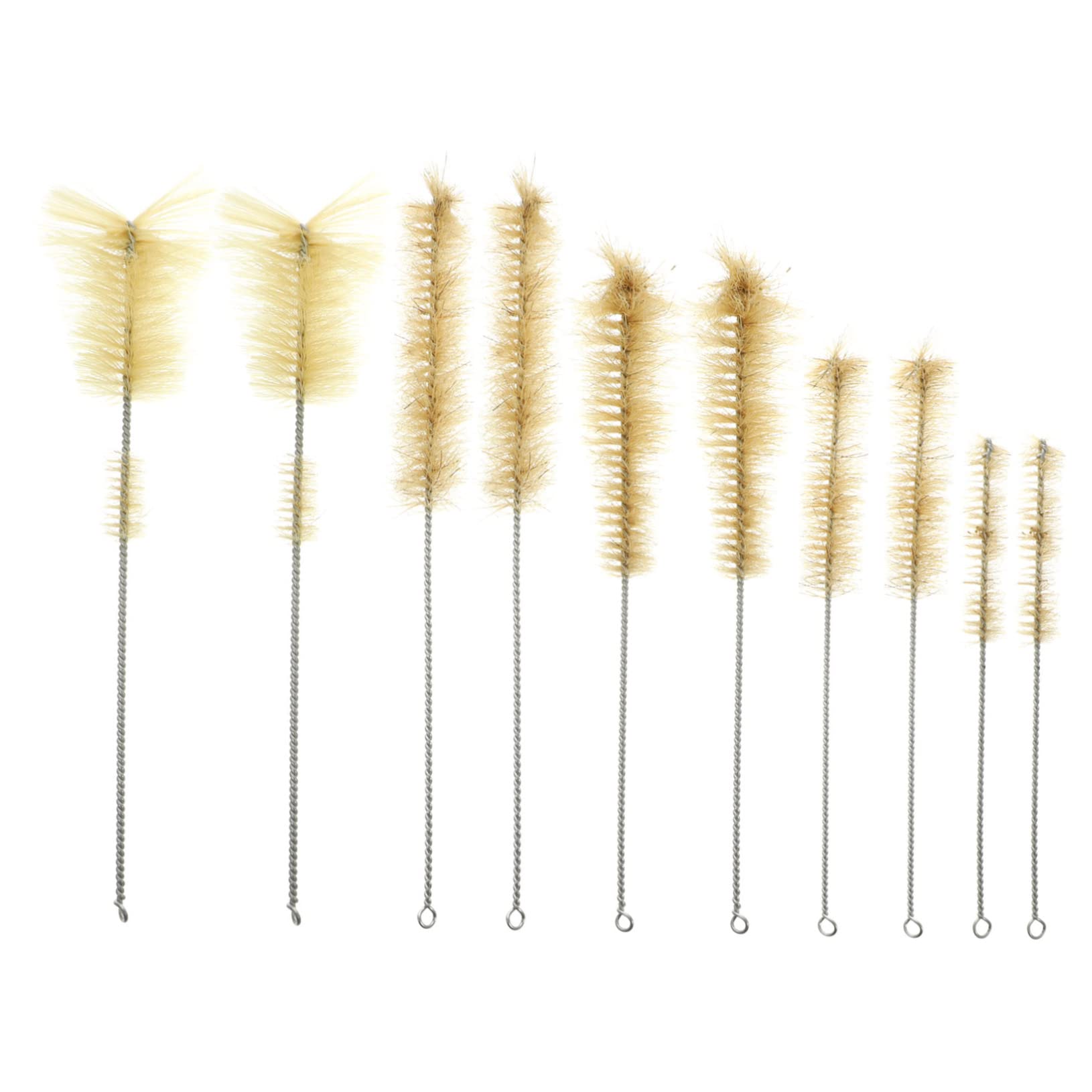 HEMOTON 10pcs Set Bottle Brush Flask Cleaning Bottle Cleaning Brush Drinking Straw Cleaning Brush Straw Bristle Brush Sink Brush Straw Brush Cleaner Test Tube Brush Nylon