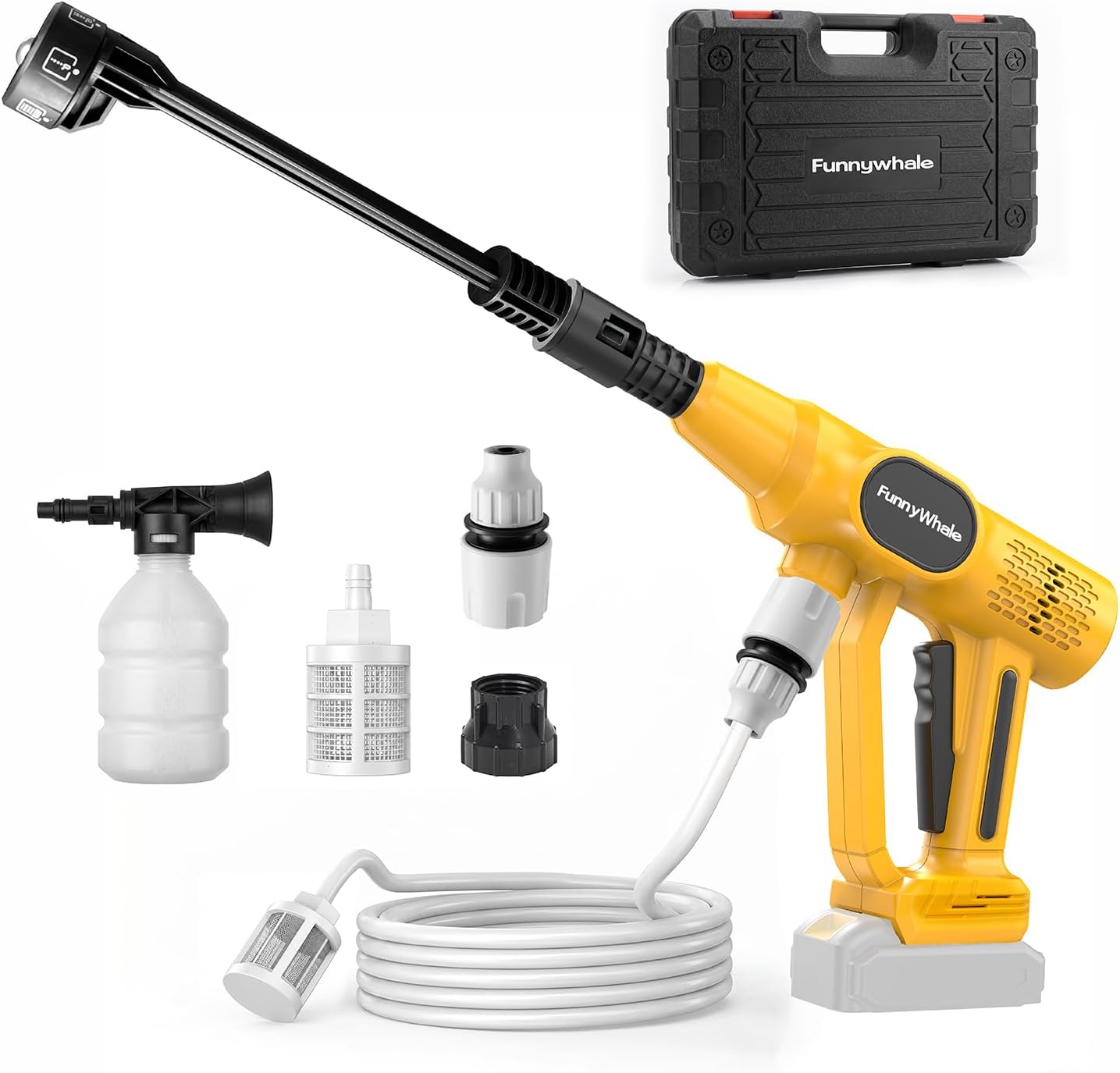 Cordless Portable Washer Compatible with Dewalt 20V Battery (No Battery)