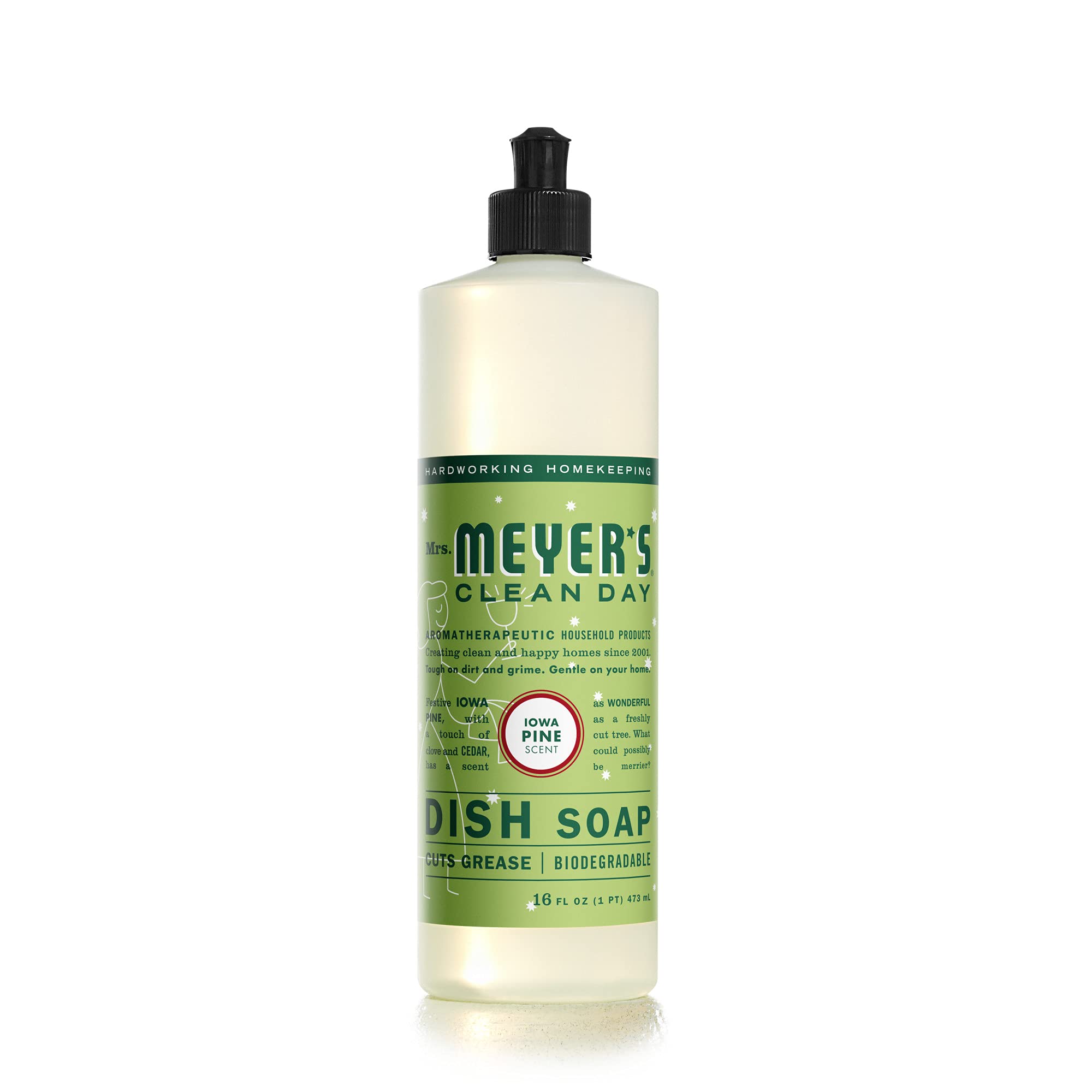 MRS MEYERS CLEAN DAY Liquid Dish Soap Biodegradable Formula Limited Edition Iowa Pine 16 fl oz