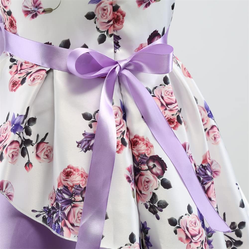 COMISARA 2-9T Girls Flower Dresses Pageant Party Easter Gown Dresses - Image 6