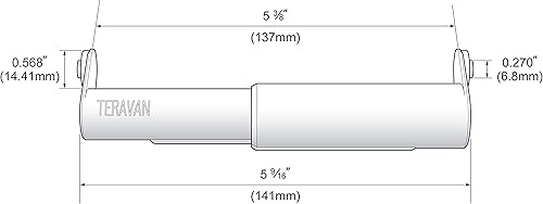 Miniatura 7 de Extensor estándar para papel higiénico extra grande, permite que la mayoría de los accesorios regulares se ajusten a rollos dobles y rollos triples,