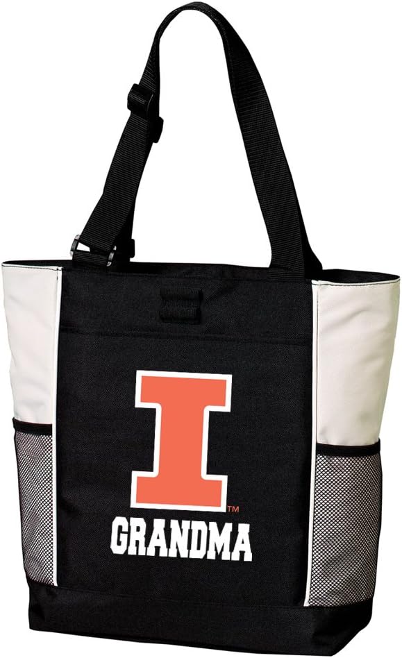Broad Bay Illini Grandma Tote Bags University of Illinois Grandma Totes Beach Pool Or Travel