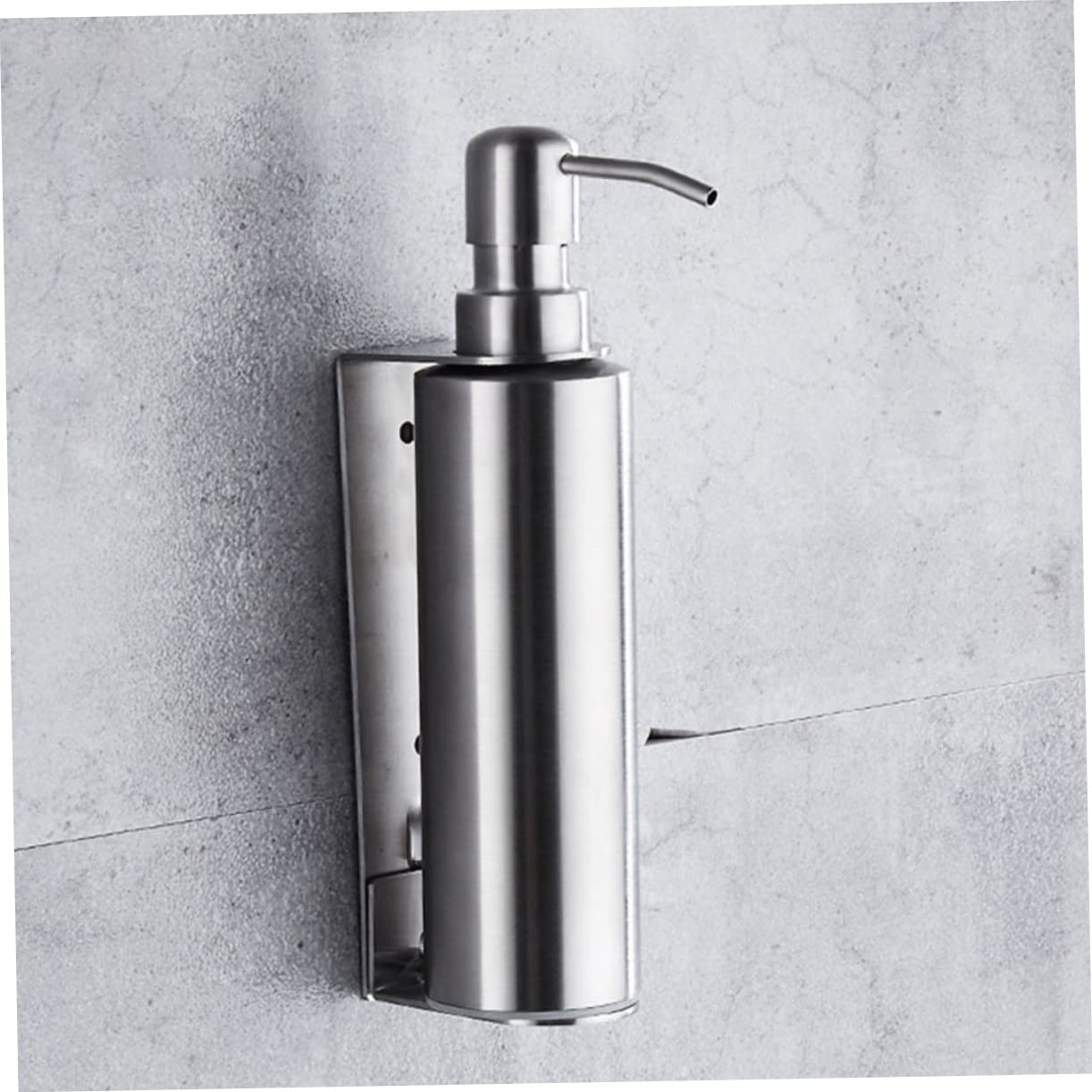 Ciieeo Dispensador de Jabón de Pared de Acero Inoxidable, Soporte Colgante para Baño, Fácil de Instalar, Almacenamiento para Champú y Gel de Ducha