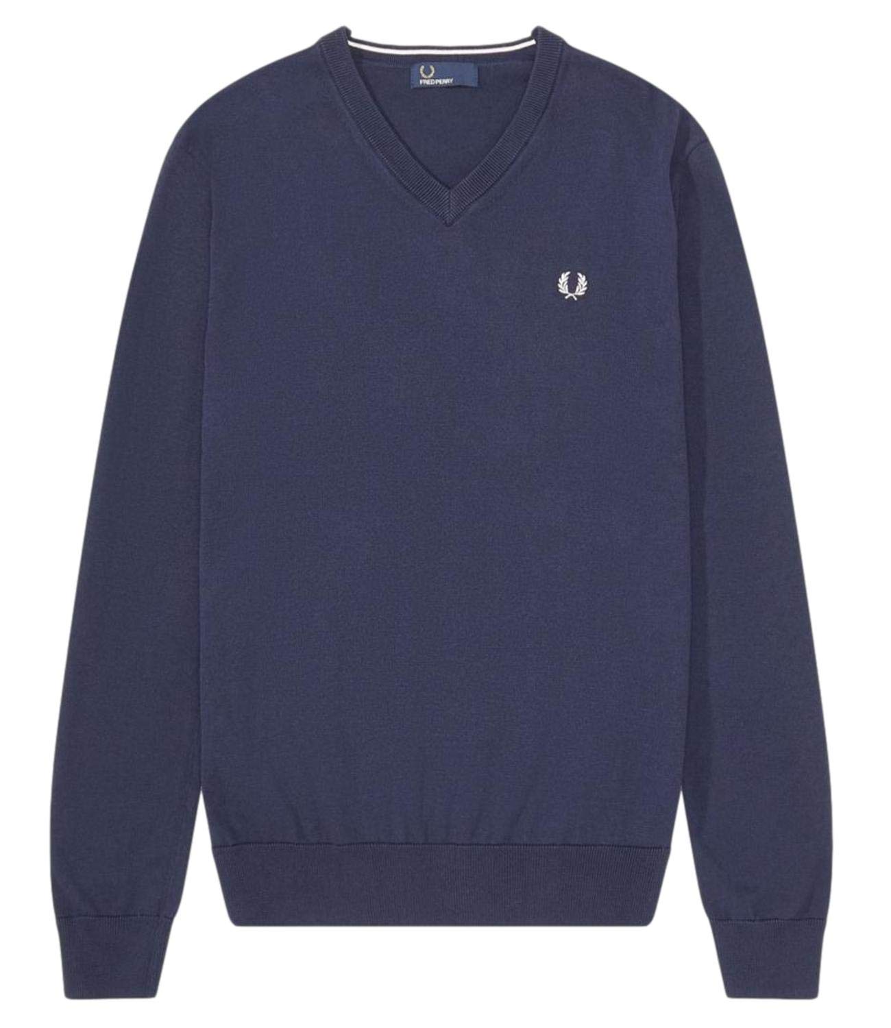 Fred Perry Pull classique à col en V pour homme