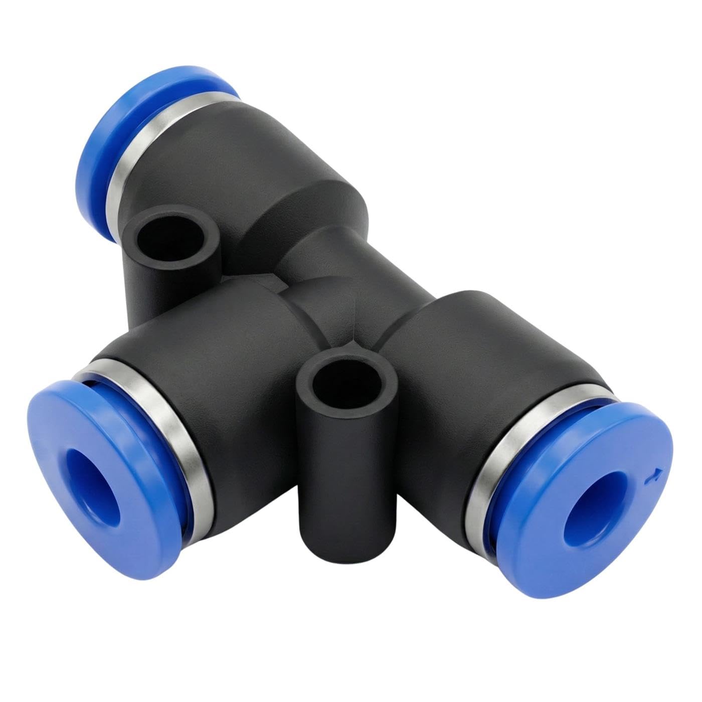 Distribuidor en T de aire comprimido 4mm y conector push-in Lumonic