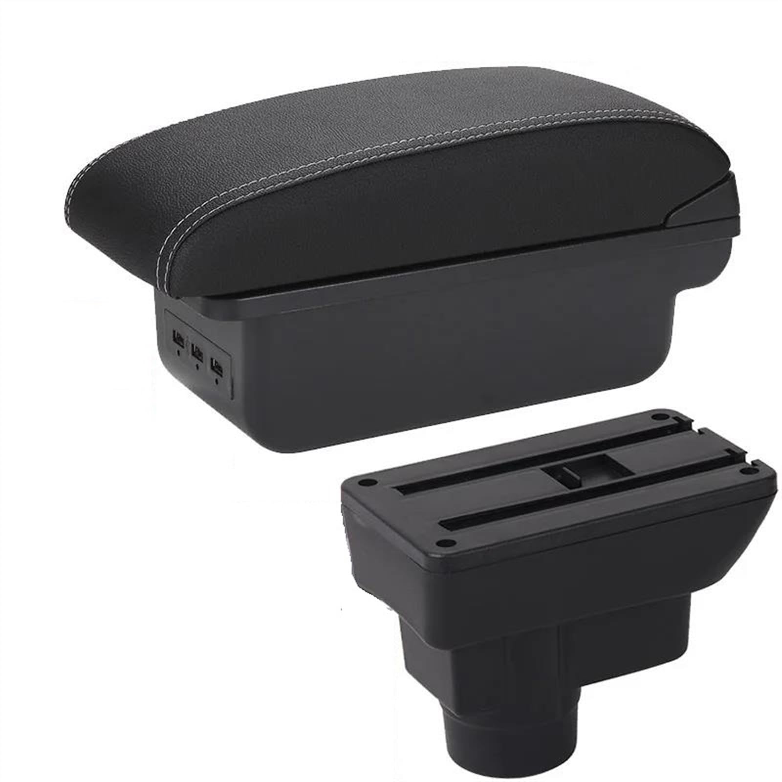 YSDSLS Armrest Box With Multifunctional Support PU Cushion Car Interior Modification Accessories For Corsa D