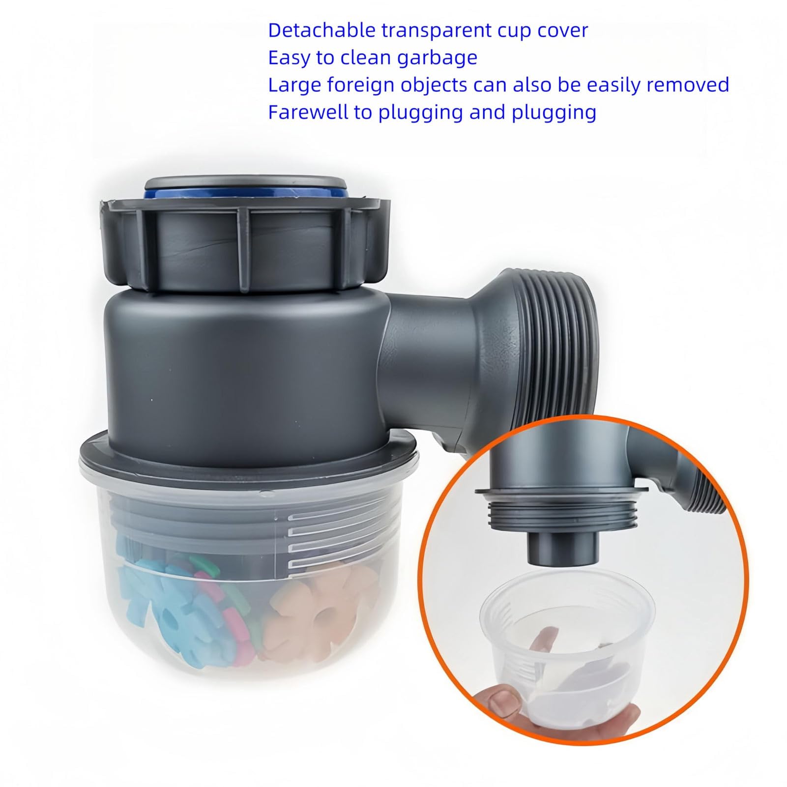 Kit di Scarico per Lavello da Cucina Kit Tubo di Scarico per Lavabo in Odore Addensato Drenaggio del lavello da Cucina e Smaltimento dei Rifiuti