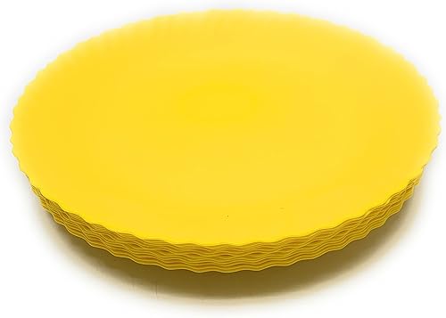 Vista 54 de Mintra Home Curly Collection (plato grande de 11.75 pulgadas, 6 unidades, blanco)