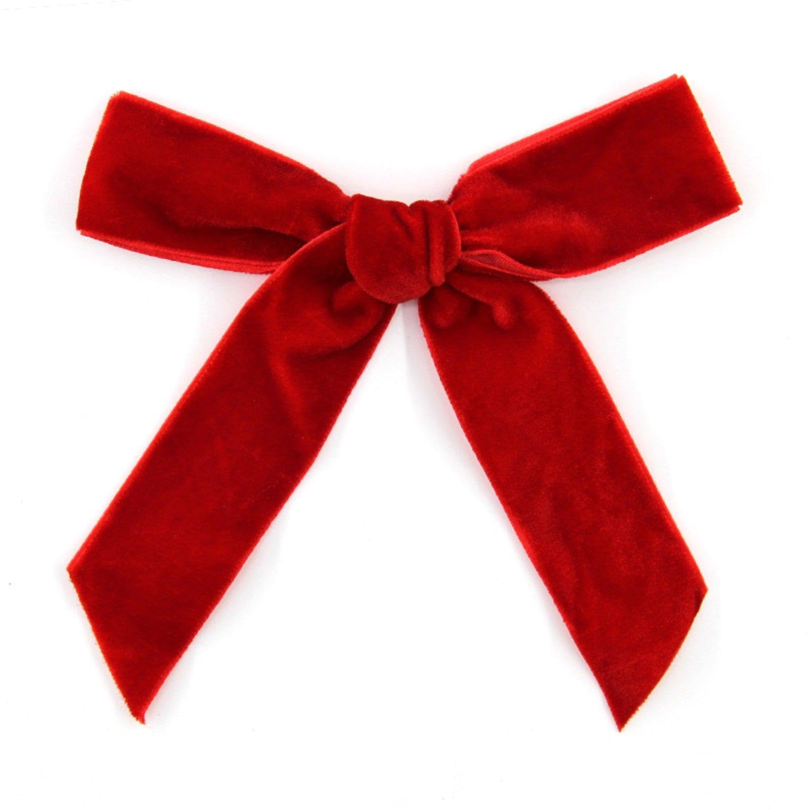 Oshhni Fiocchi di Velluto, Ornamenti Natalizi, Decorazioni per Le Feste, Fiocco per Interni ed Esterni, Giardino, Ufficio, Festival, Finestra, Rosso, 2.5 Cm