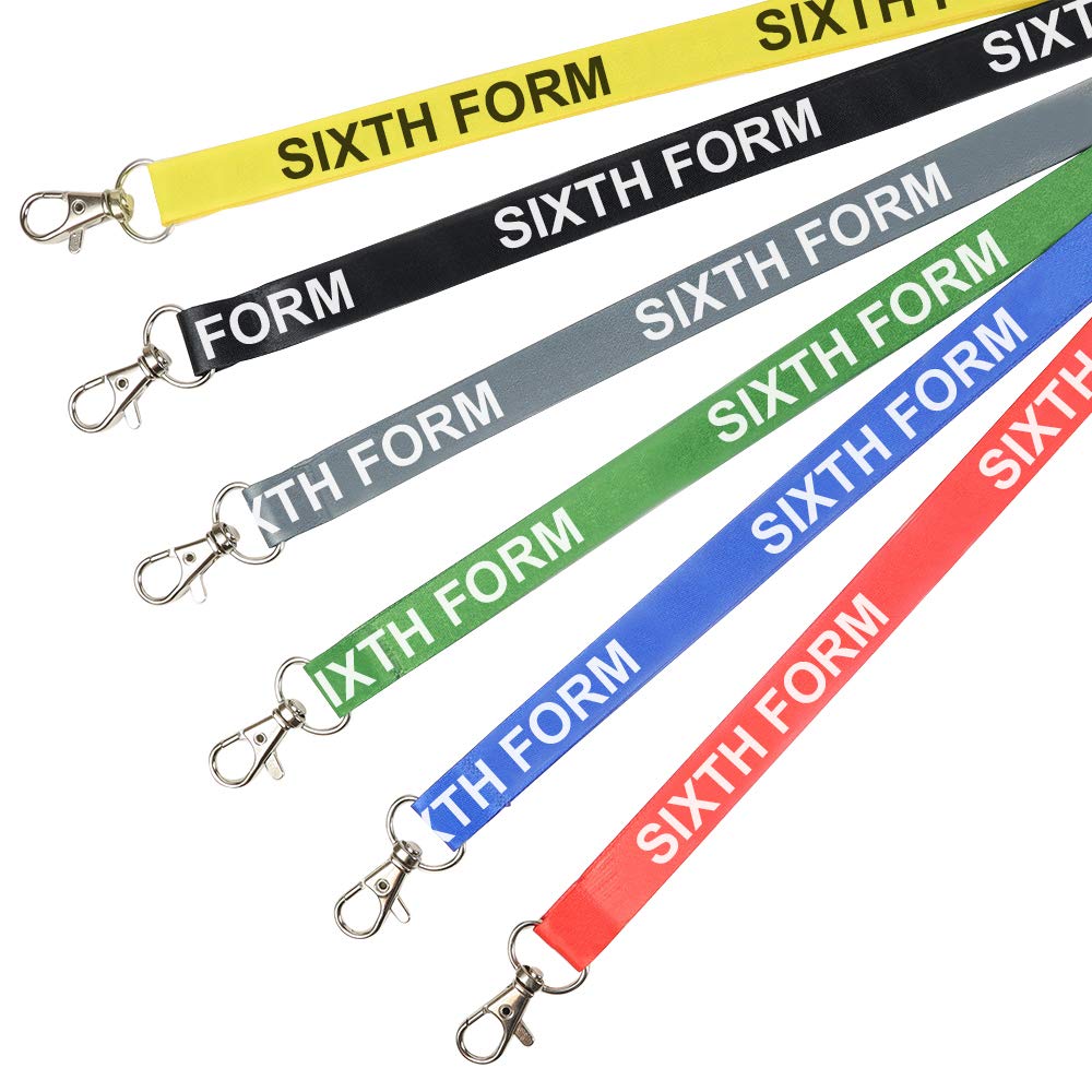 Pack of 50 Green Sixth Form Lanyards perfect for ID Cards, Name Badges, and Much More - Durable Breakaway Green Sixth Form Neck Strap Suitable for Everyday Use In Schools