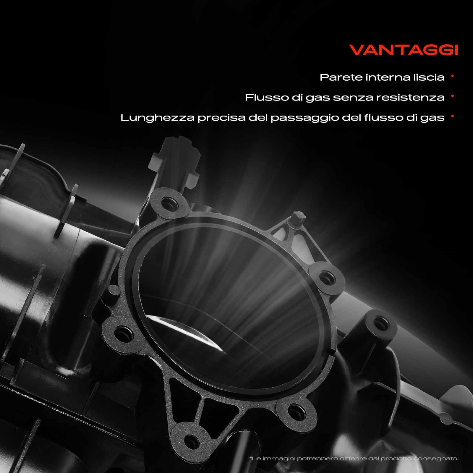 Frankberg Collettore di aspirazione Tubo di aspirazione Compatibile con GLK-Class X204 2.1L Classe E T-Model S212 2.1L GLC X253 2.1L Classe E W212 2.1L B-Class W242 W246 1.8L Replace# 6510900037