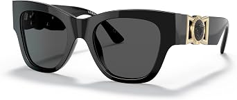 Versace Woman Sunglasses Transparent Brown Gradient Beige Frame, Brown Gradient Lenses, 52MM