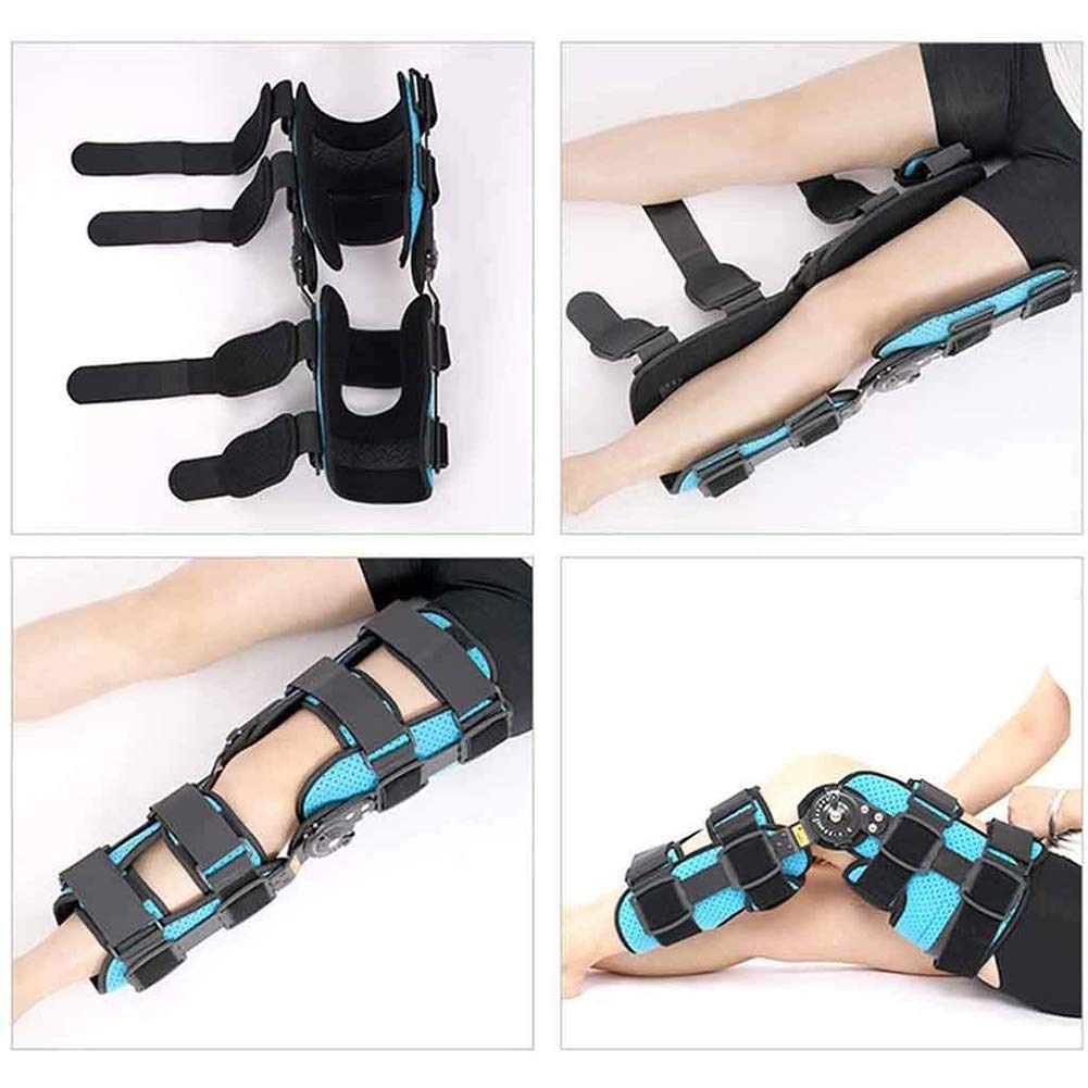 Supporto per il fissaggio dell'articolazione del ginocchio, stabilizzatore per gamba con supporto articolato regolabile per ginocchio, dispositivo di allenamento per la stabilità dopo infortuni spor