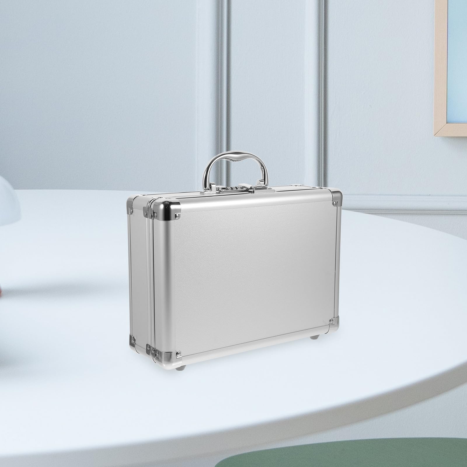 INOOMP Valigetta 24 Ore in Lega di Alluminio Manico e Design a Combinazione, Custodia Rigida per Protezione Superiore e Organizzatore di Strumenti per Negozi e Attività Outdoor