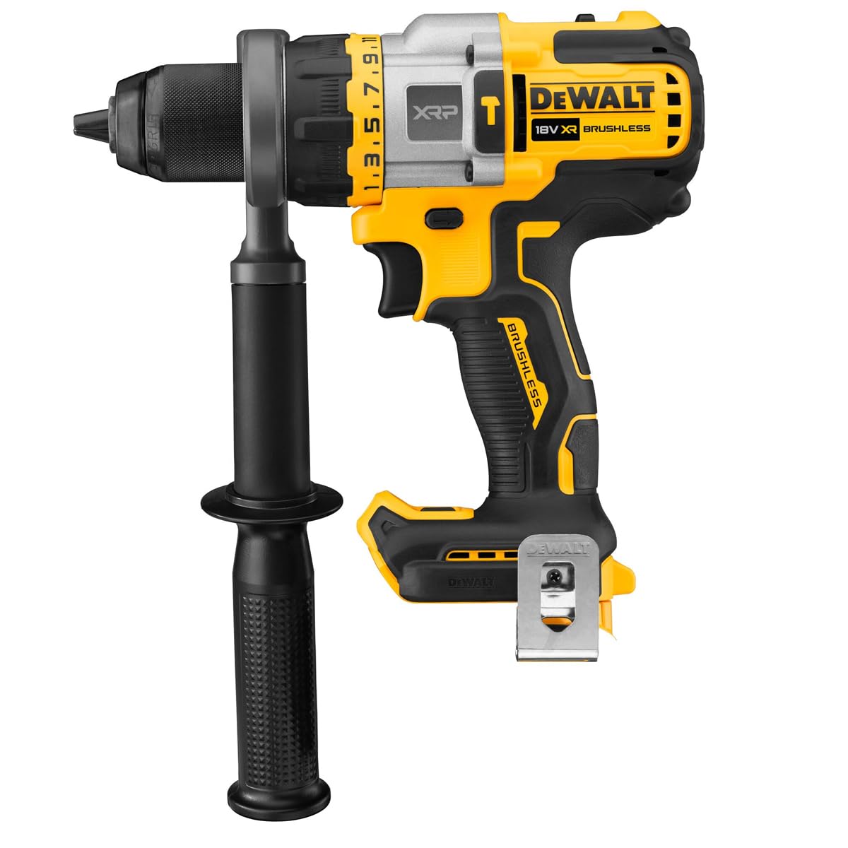 Dewalt 18 V Flexvolt Advantage DCD999NT akumulatorowa wiertarko-wkrętarka udarowa (bezszczotkowa, w pełni metalowa przekładnia, zintegrowana lampa LED o jasności do 77 lumenów, w zestawie dodatkowy
