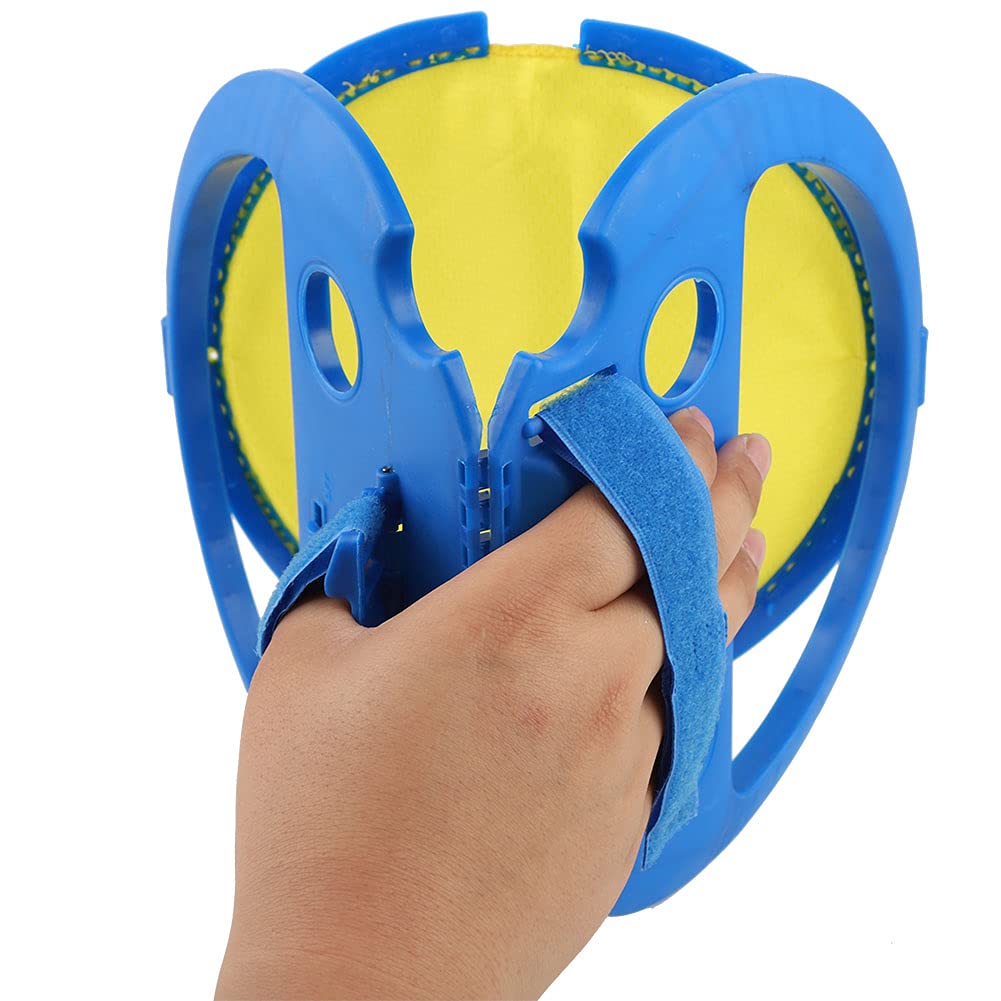 Children Catch and Throw Hand Ball Game Racket Toss and Catch Ball Game Catch Ball Playset Squap Catch Ball Game Pool Yard Games Throwing Game for Children (Blue)