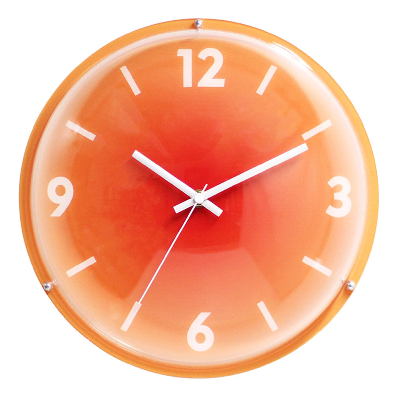 Tfaoys D Quiet Quartzs Bubble Balloon Clock With Gradients Sunset Ials Metal Brackets Battery Operate For Home Wall Clock
