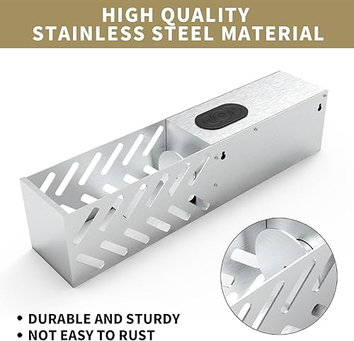 Miniatura 11 de YOTAN Trituradora de latas eléctrica, trituradora de latas de aluminio para reciclaje de 8 onzas, 12 onzas y 16 onzas, montaje en pared, compactador