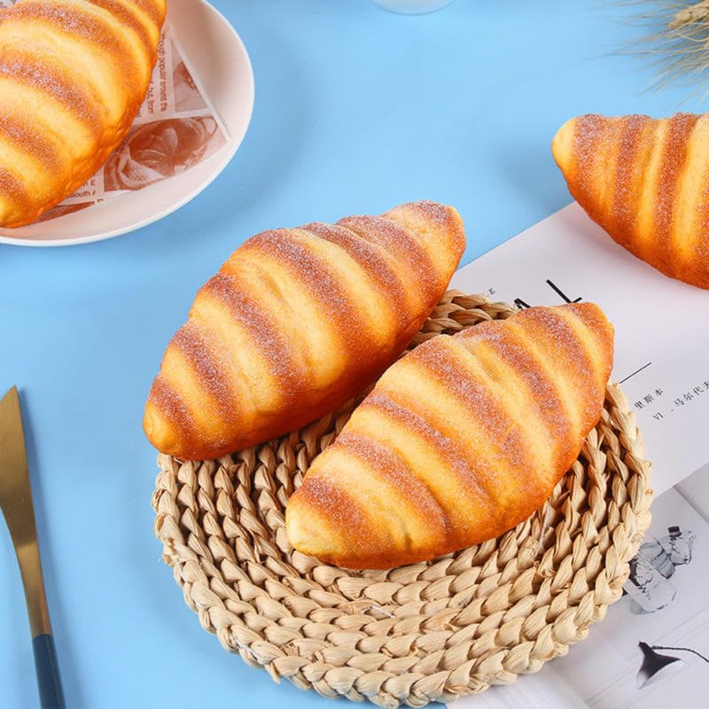 Wonderland Pack of 2 Ultra-Realistic Artificial Croissant, 5.9x3x2 1